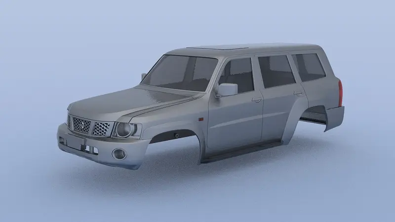 NISSAN PATROL Y61 one piece body 313mm wheelbase