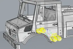 TRX6 Unimog air tank set